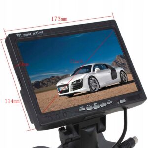 MONITOR LCD SAMOCHODOWY 7-CALOWY RCA +12V