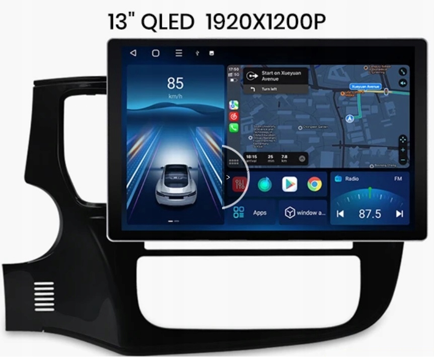 RADIO NAWIGACJA GPS MITSUBISHI OUTLANDER III 2012-2022 13,1 CALA QLED 4/64 GB