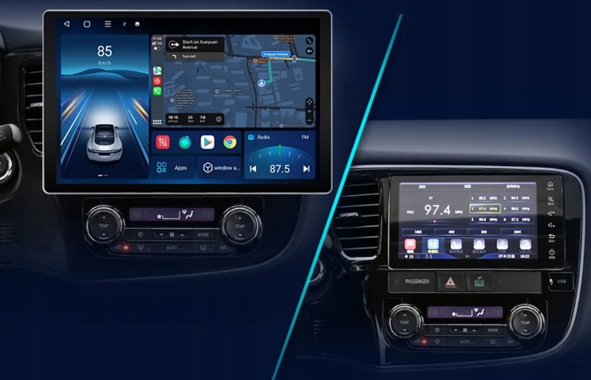 RADIO NAWIGACJA GPS MITSUBISHI OUTLANDER III 2012-2022 13,1 CALA QLED 4/64 GB