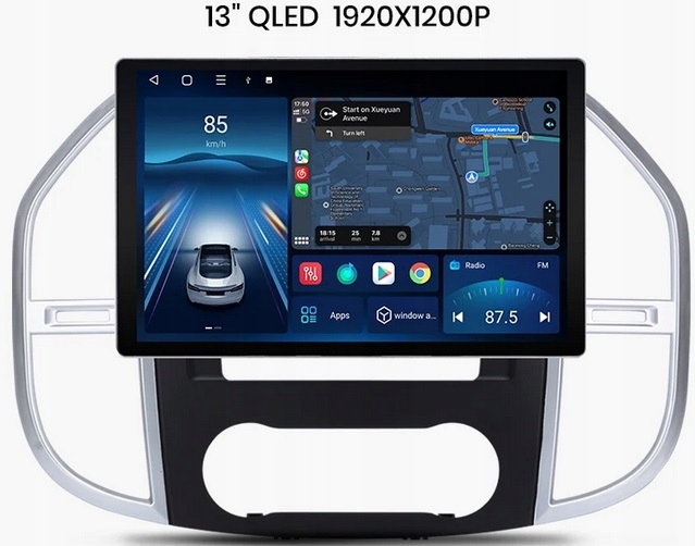 RADIO NAWIGACJA GPS MERCEDES BENZ VITO W447 2014-2020 13,1 cala QLED 8/128 GB
