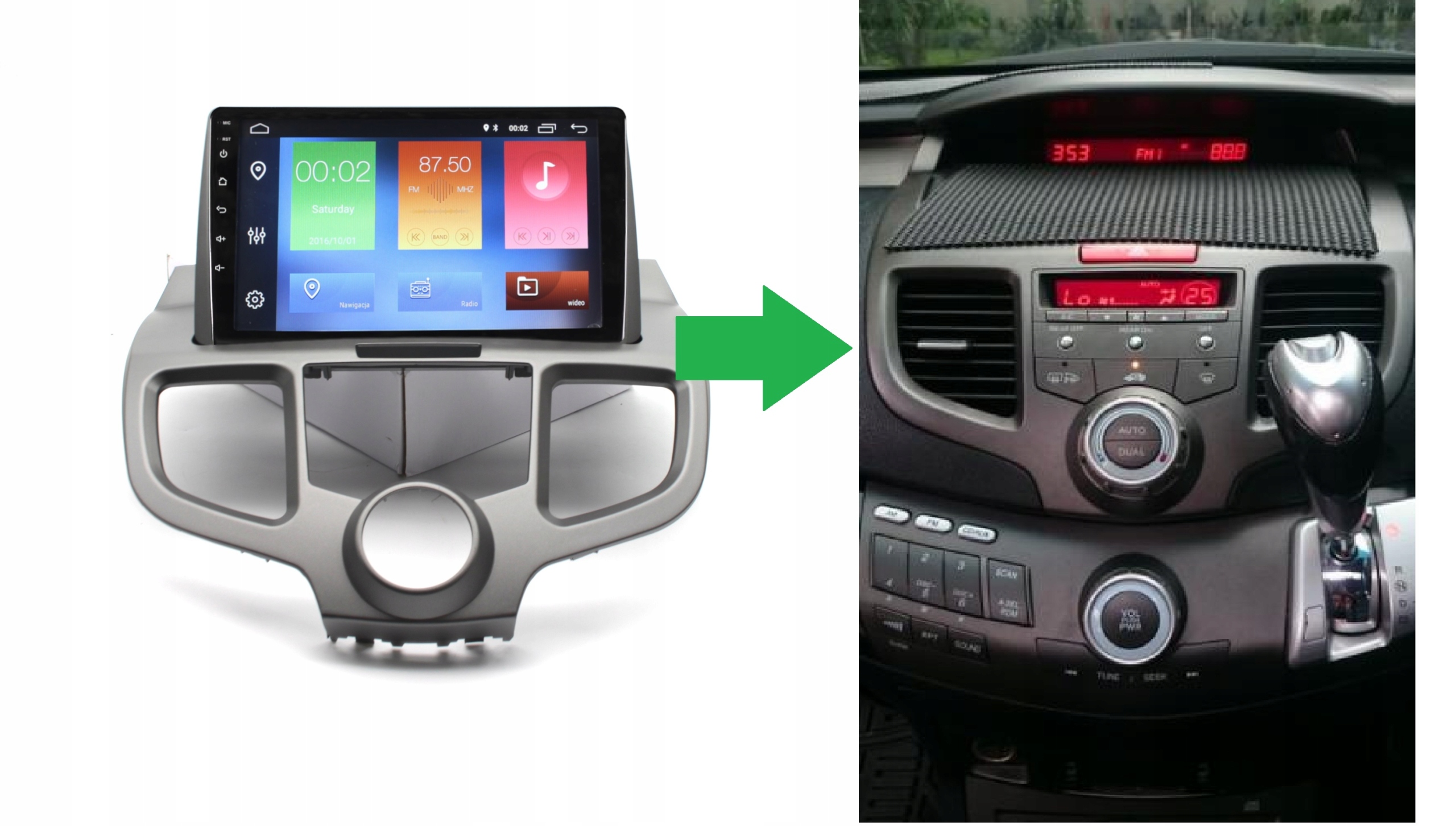 RADIO NAWIGACJA GPS HONDA ODYSSEY 2004-2008 ANDROID 2/64 GB