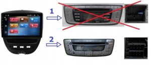 RADIO NAWIGACJA GPS CITROEN C1 2005-2014 ANDROID 2/64 GB