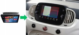 RADIO NAWIGACJA GPS FIAT 500 2016-2019 ANDROID 4/64 GB