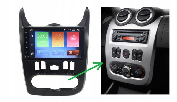 RADIO NAWIGACJA GPS DACIA SANDERO I 2008-2012 ANDROID 4/64 GB