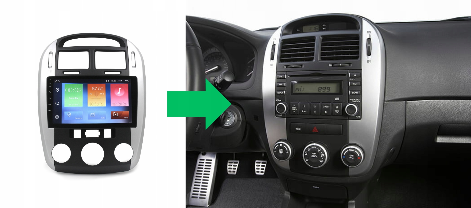 RADIO NAWIGACJA GPS KIA CERATO 2003-2008 ANDROID 8/128 GB 5 RADIO NAWIGACJA GPS KIA CERATO 2003-2008 ANDROID 8/128 GB