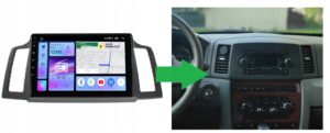 RADIO NAWIGACJA GPS JEEP GRAND CHEROKEE 2004-2007 ANDROID zamiast REC/REJ 8/128 GB
