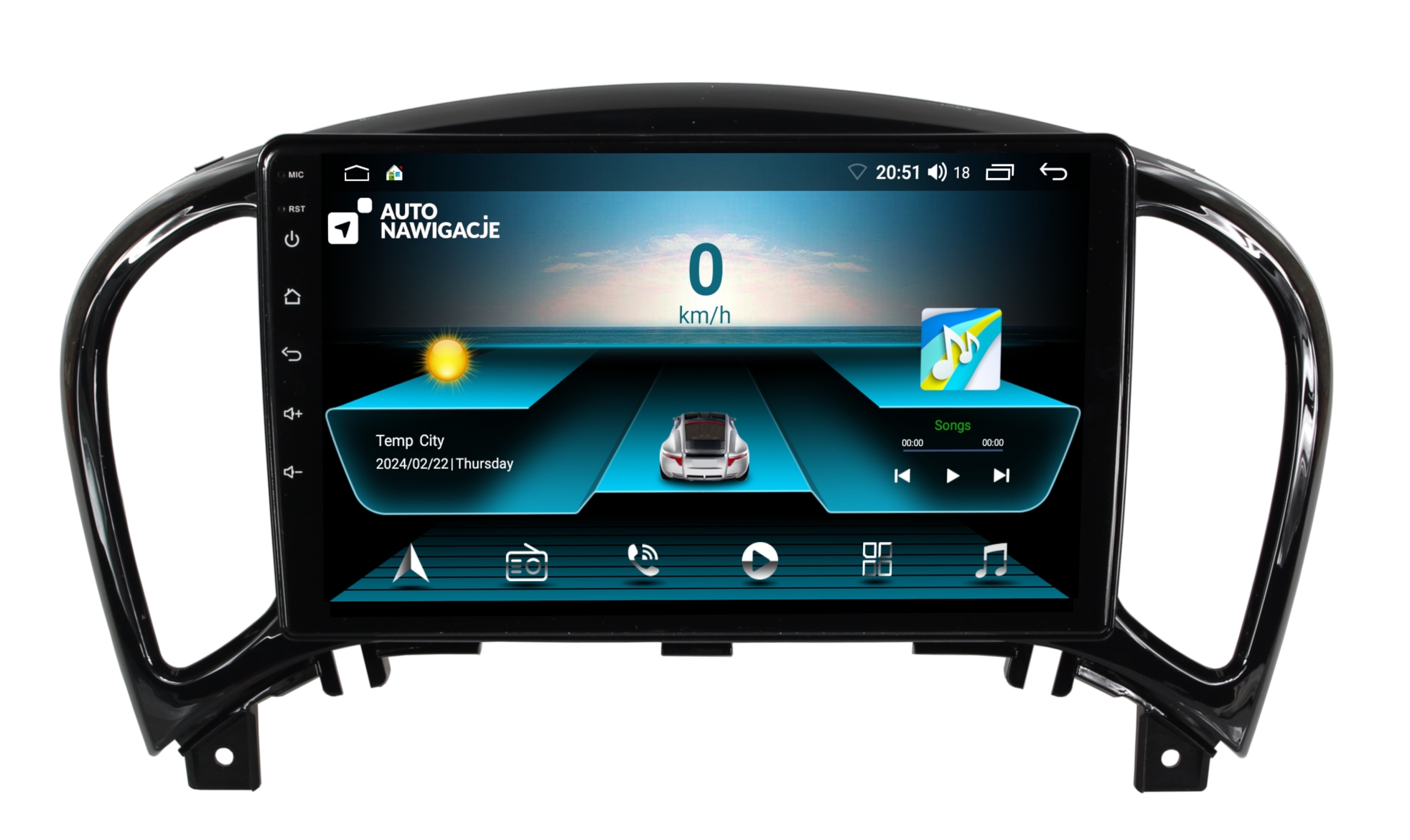 RADIO NAWIGACJA GPS NISSAN JUKE 2010+ ANDROID 2/64 GB