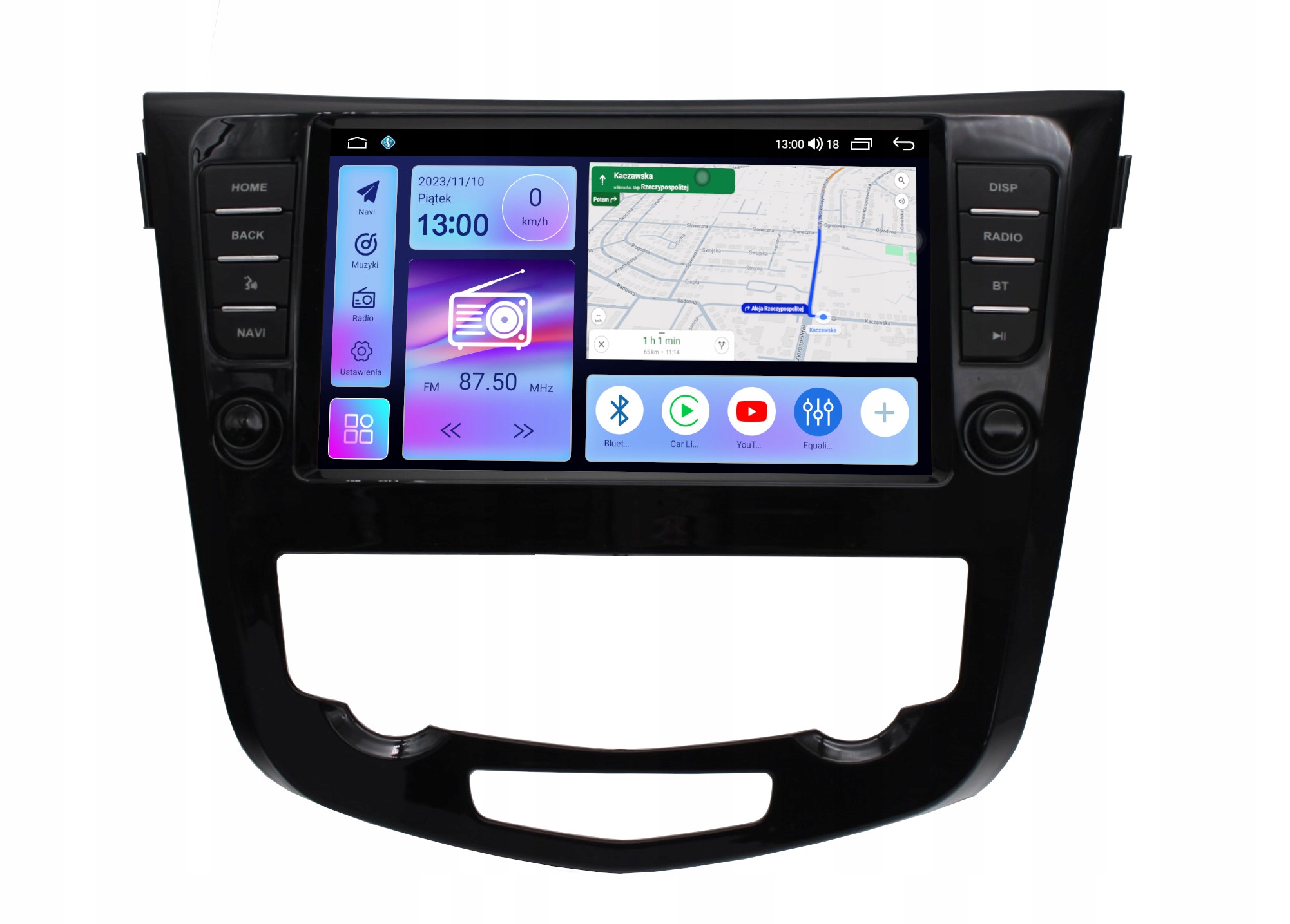 RADIO NAWIGACJA GPS NISSAN QASHQAI X-TRAIL 2014+ ANDROID KAMERA 360 8/128 GB