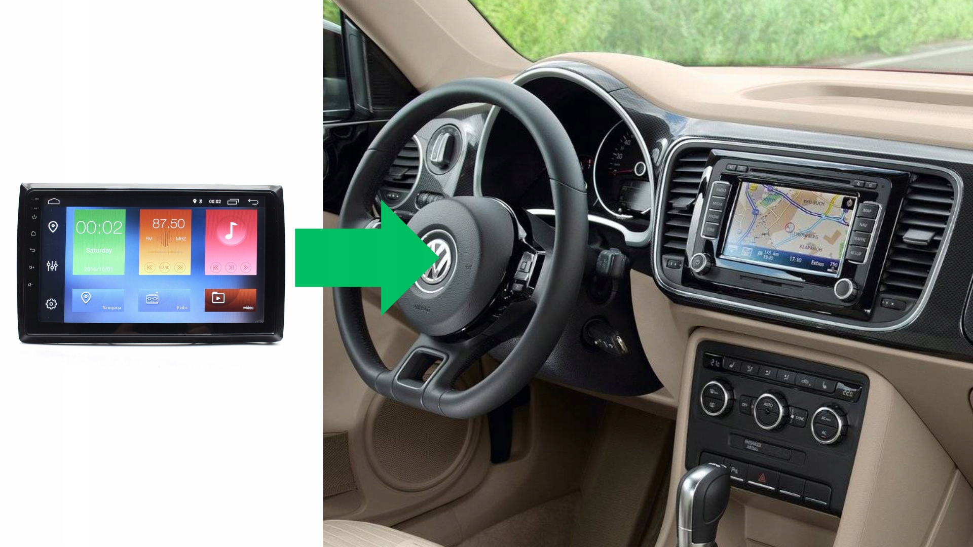 RADIO NAWIGACJA GPS VOLKSWAGEN BEETLE 2012-2016 ANDROID 2/64 GB 5 RADIO NAWIGACJA GPS VOLKSWAGEN BEETLE 2012-2016 ANDROID 2/64 GB