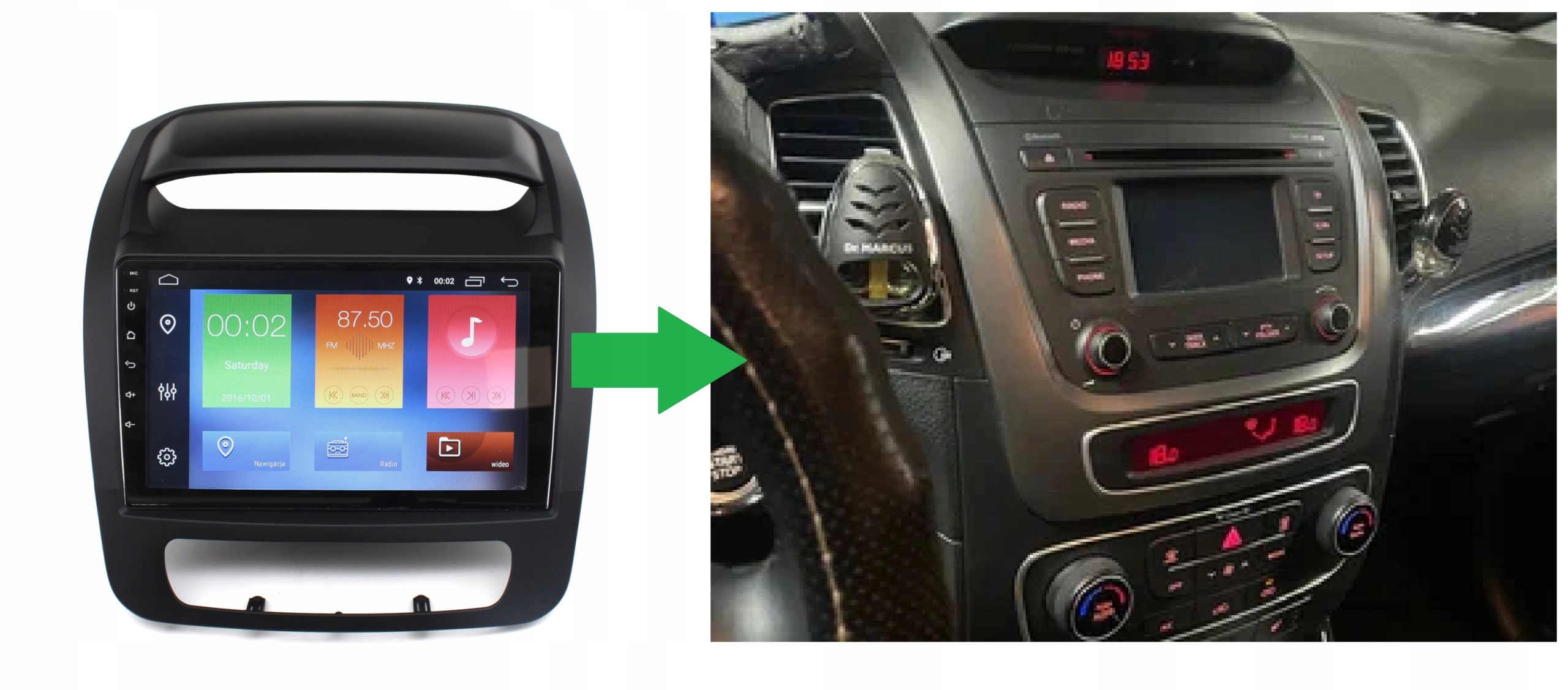 RADIO NAWIGACJA GPS KIA SORENTO II 2012-2015 ANDROID 2/64 GB 5 RADIO NAWIGACJA GPS KIA SORENTO II 2012-2015 ANDROID 2/64 GB