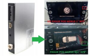 MODUŁ CARPLAY APPLE ANDROID AUTO VOLKSWAGEN GOLF PASSAT TIGUAN POLO MIB