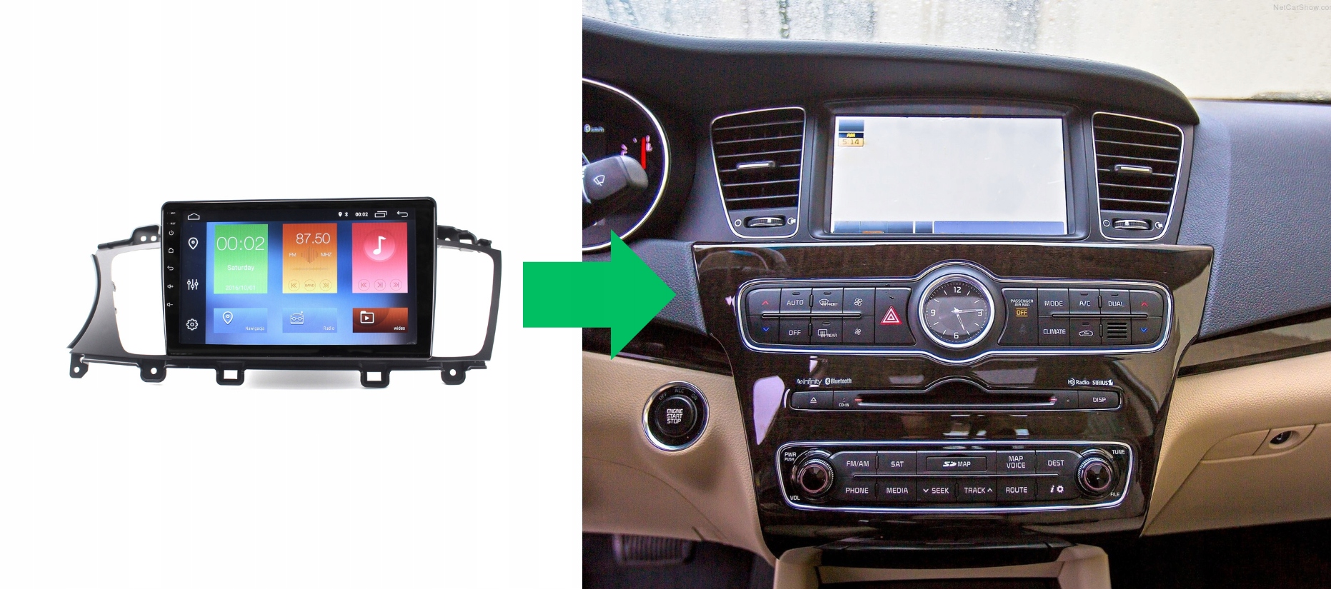 RADIO NAWIGACJA GPS KIA CADENZA I 2013-2016 ANDROID 8/128 GB 5 RADIO NAWIGACJA GPS KIA CADENZA I 2013-2016 ANDROID 8/128 GB