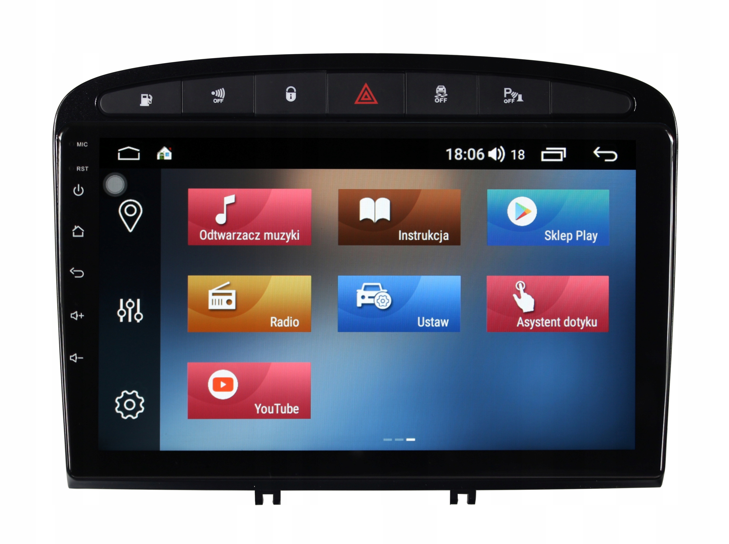 RADIO NAWIGACJA GPS PEUGEOT 308 2007-2013 ANDROID 8/128 GB 3 RADIO NAWIGACJA GPS PEUGEOT 308 2007-2013 ANDROID 8/128 GB