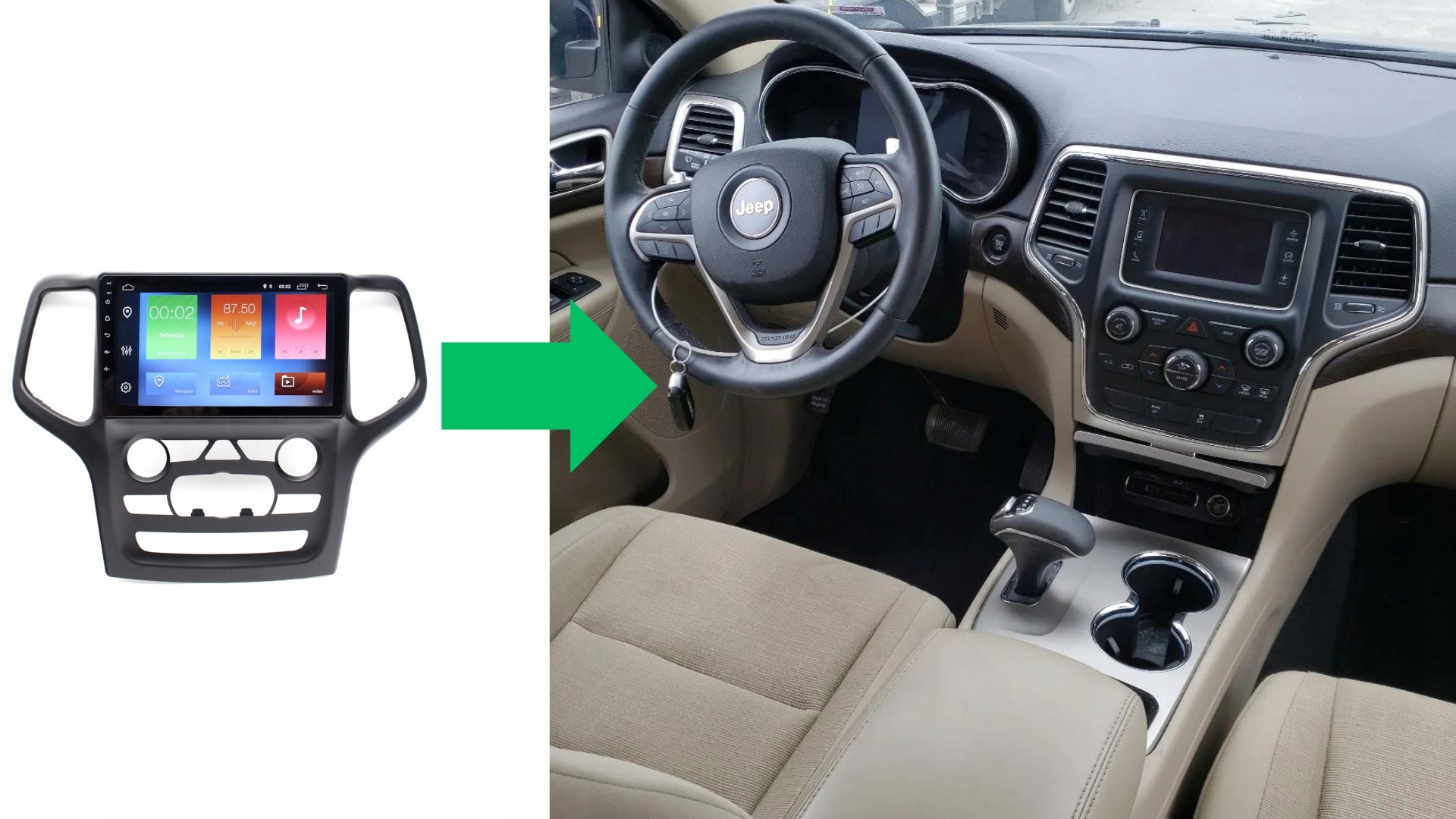RADIO NAWIGACJA GPS JEEP GRAND CHEROKEE IV 2014-2020 ANDROID 2/64 GB 5 RADIO NAWIGACJA GPS JEEP GRAND CHEROKEE IV 2014-2020 ANDROID 2/64 GB