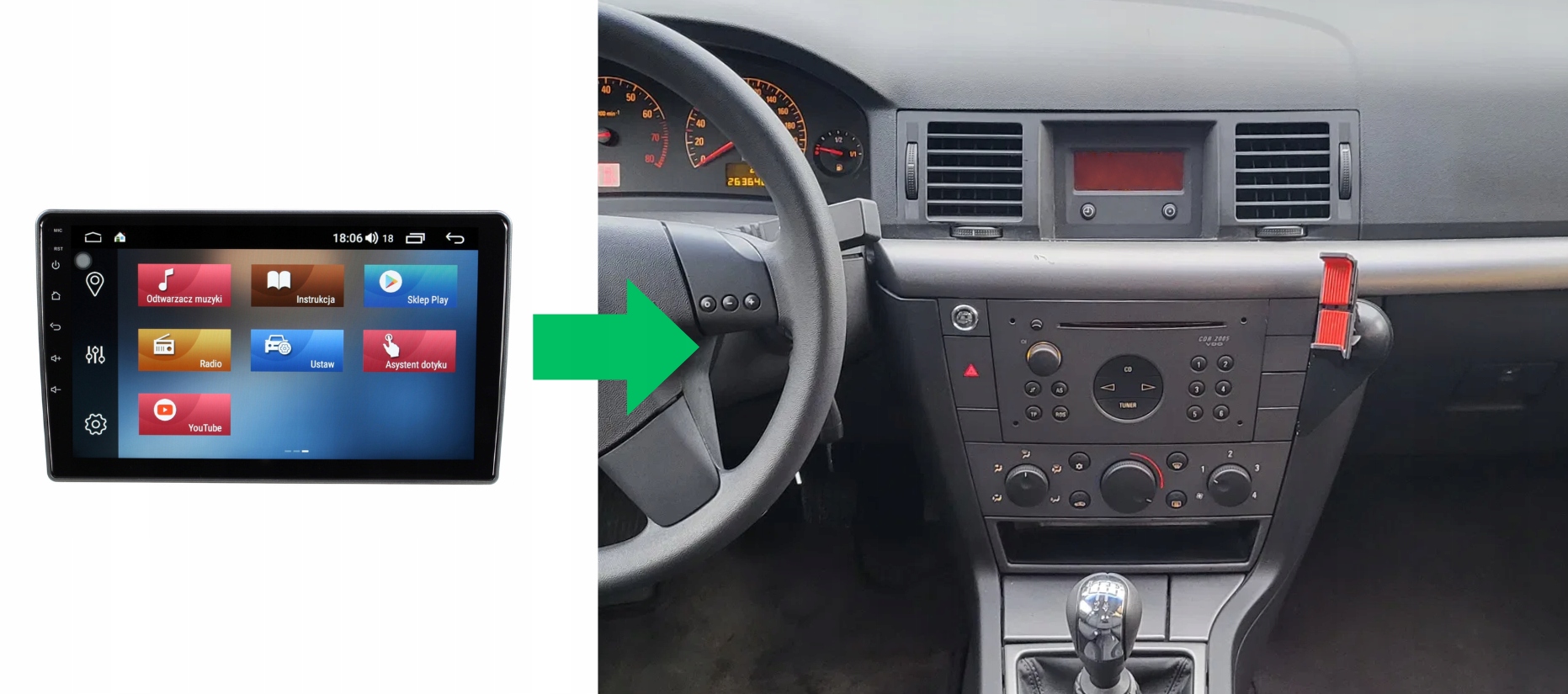 RADIO NAWIGACJA GPS OPEL VECTRA C 2002-2008 ANDROID 8/128 GB 5 RADIO NAWIGACJA GPS OPEL VECTRA C 2002-2008 ANDROID 8/128 GB