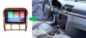 RADIO NAWIGACJA GPS MERCEDES W220 S KLASA 1998-2005 ANDROID 4/64 GB