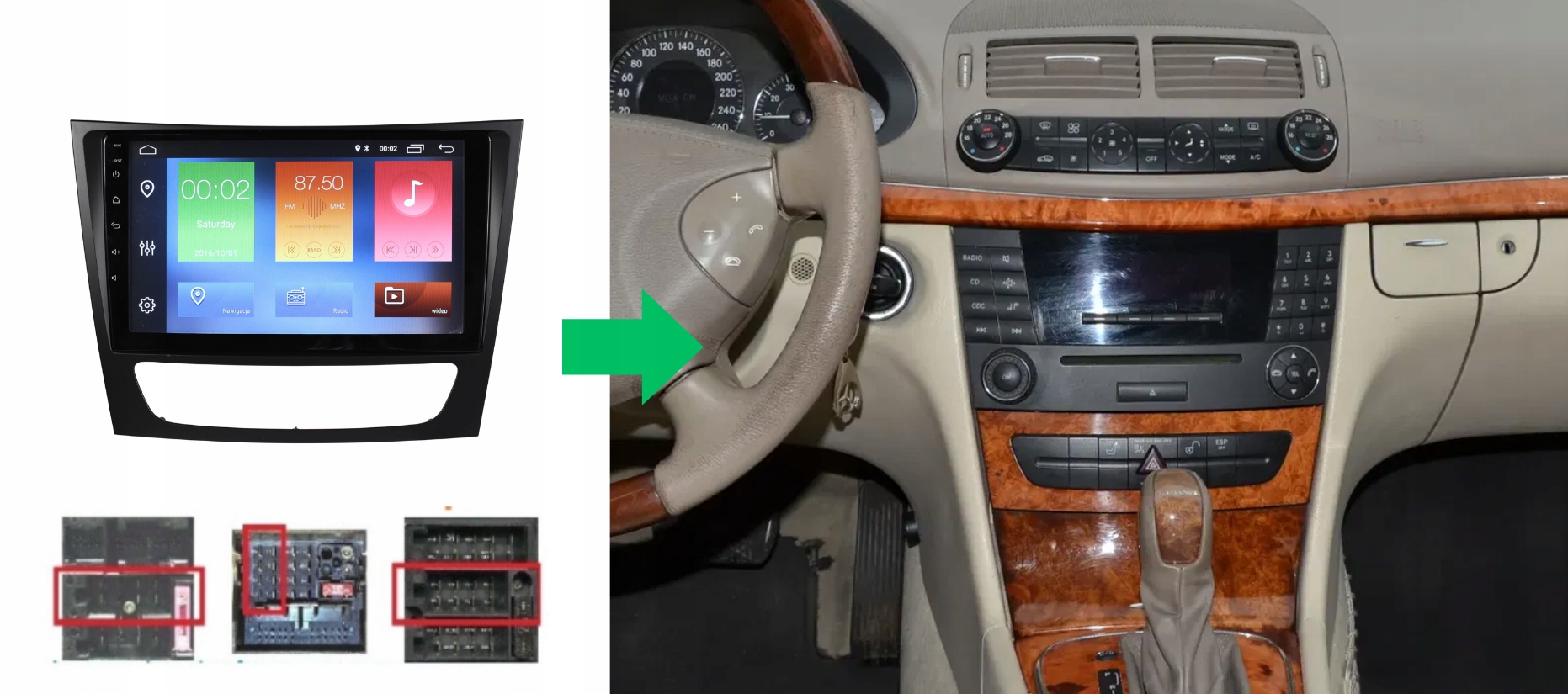 RADIO NAWIGACJA GPS MERCEDES G KLASA W463 ANDROID 4/64 GB