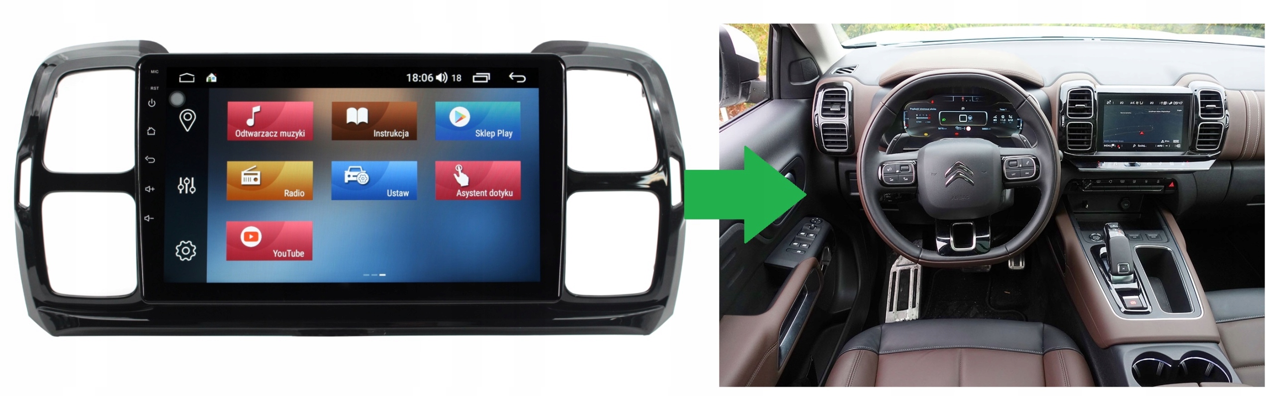 RADIO NAWIGACJA GPS CITROEN C5 AIRCROSS 2017+ ANDROID 2/64 GB 5 RADIO NAWIGACJA GPS CITROEN C5 AIRCROSS 2017+ ANDROID 2/64 GB