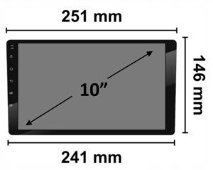 UNIWERSALNA 10CALI RADIO NAWIGACJA GPS ANDROID 4GB 4/64 GB