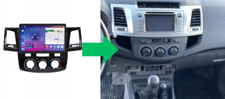 RADIO NAWIGACJA GPS TOYOTA HILUX 2008-2015 ANDROID 11,5 CALA 8/128 GB