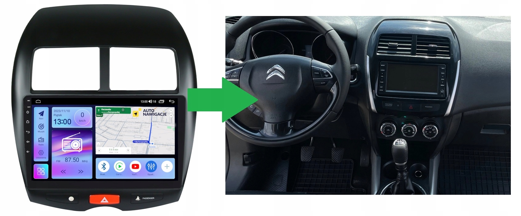 RADIO NAWIGACJA GPS CITROEN C4 AIRCROSS 2010-2020 ANDROID 4/64 GB 5 RADIO NAWIGACJA GPS CITROEN C4 AIRCROSS 2010-2020 ANDROID 4/64 GB