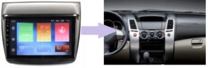 RADIO NAWIGACJA GPS MITSUBISHI PAJERO SPORT 2011-2015 ANDROID CARPLAY 8/128 GB