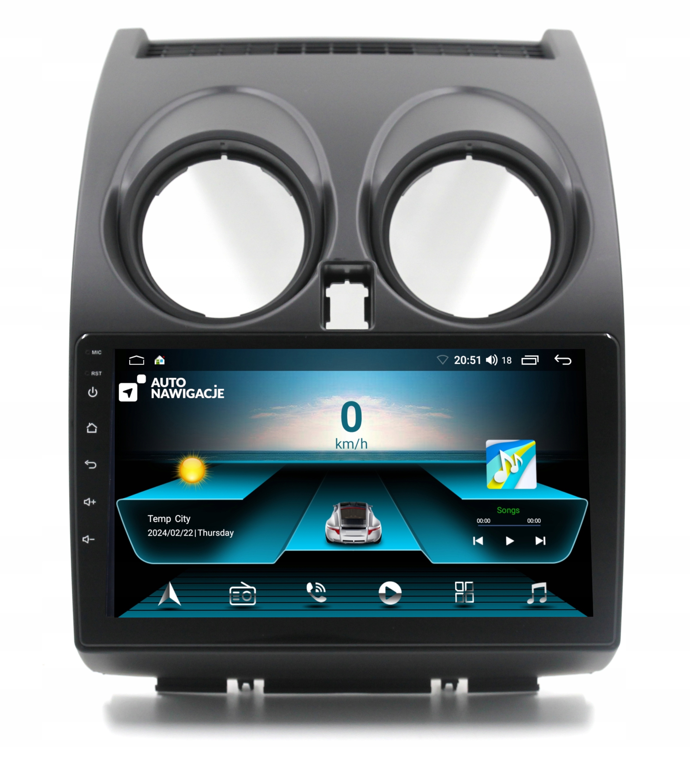 RADIO NAWIGACJA GPS NISSAN QASHQAI 2006-2013 ANDROID 2/64 GB