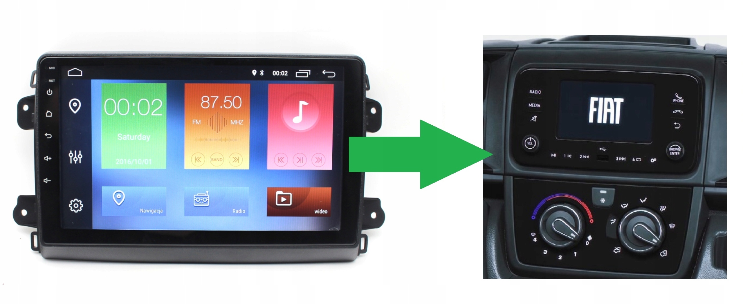 RADIO NAWIGACJA GPS FIAT DUCATO 2020+ ANDROID 4/64 GB