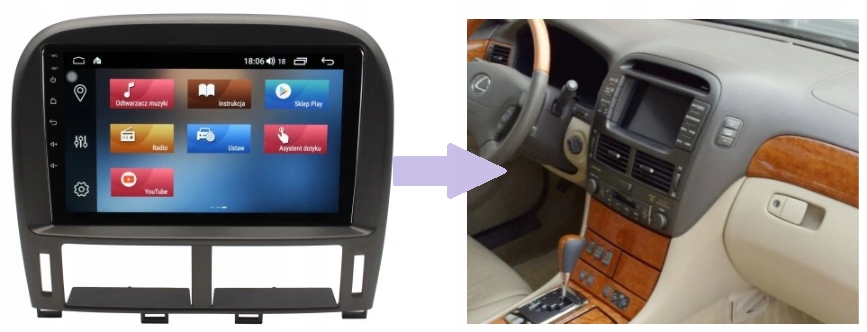 RADIO NAWIGACJA GPS LEXUS LS430 2000-2006 ANDROID 8/128 GB