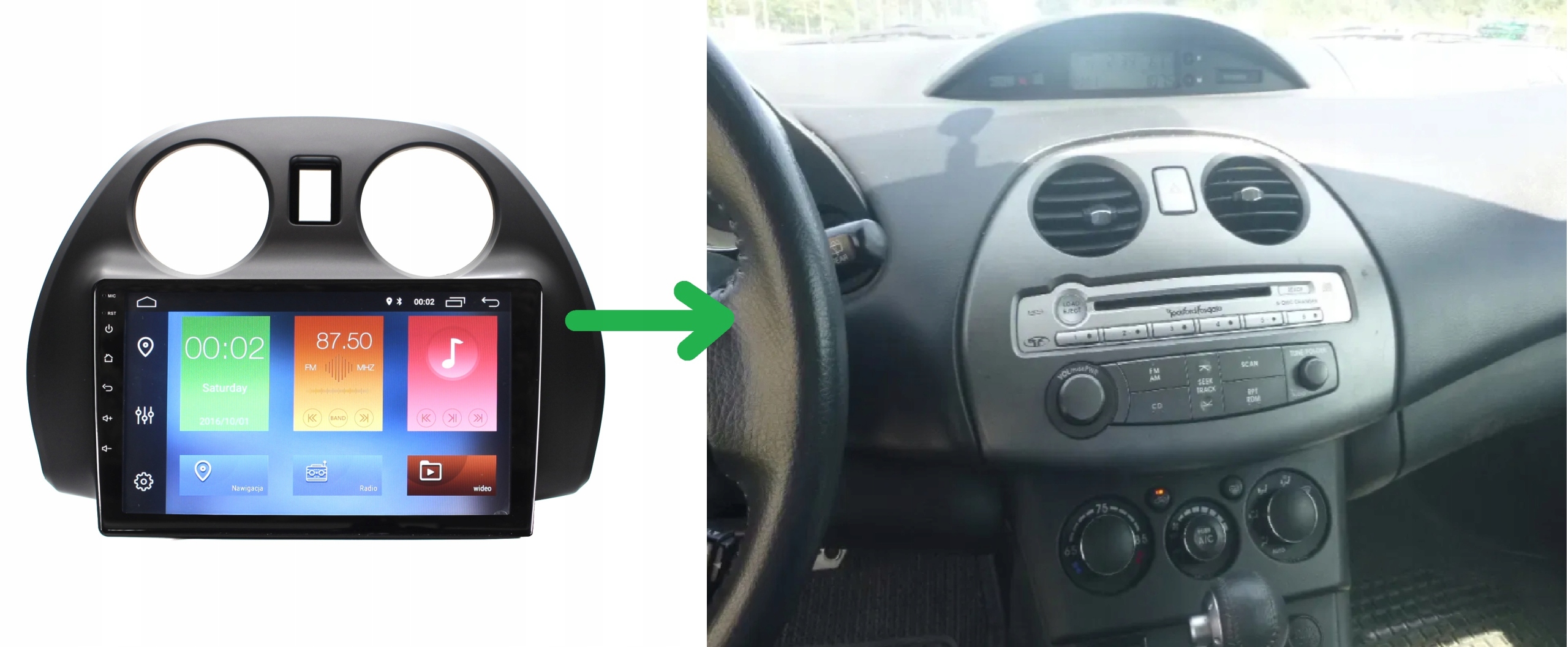 RADIO NAWIGACJA GPS MITSUBISHI ECLIPSE 2006-2012 ANDROID 4/64 GB