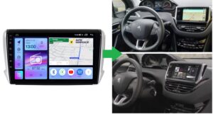 RADIO NAWIGACJA GPS PEUGEOT 208 / 2008 2012-2019 ANDROID 4/64 GB