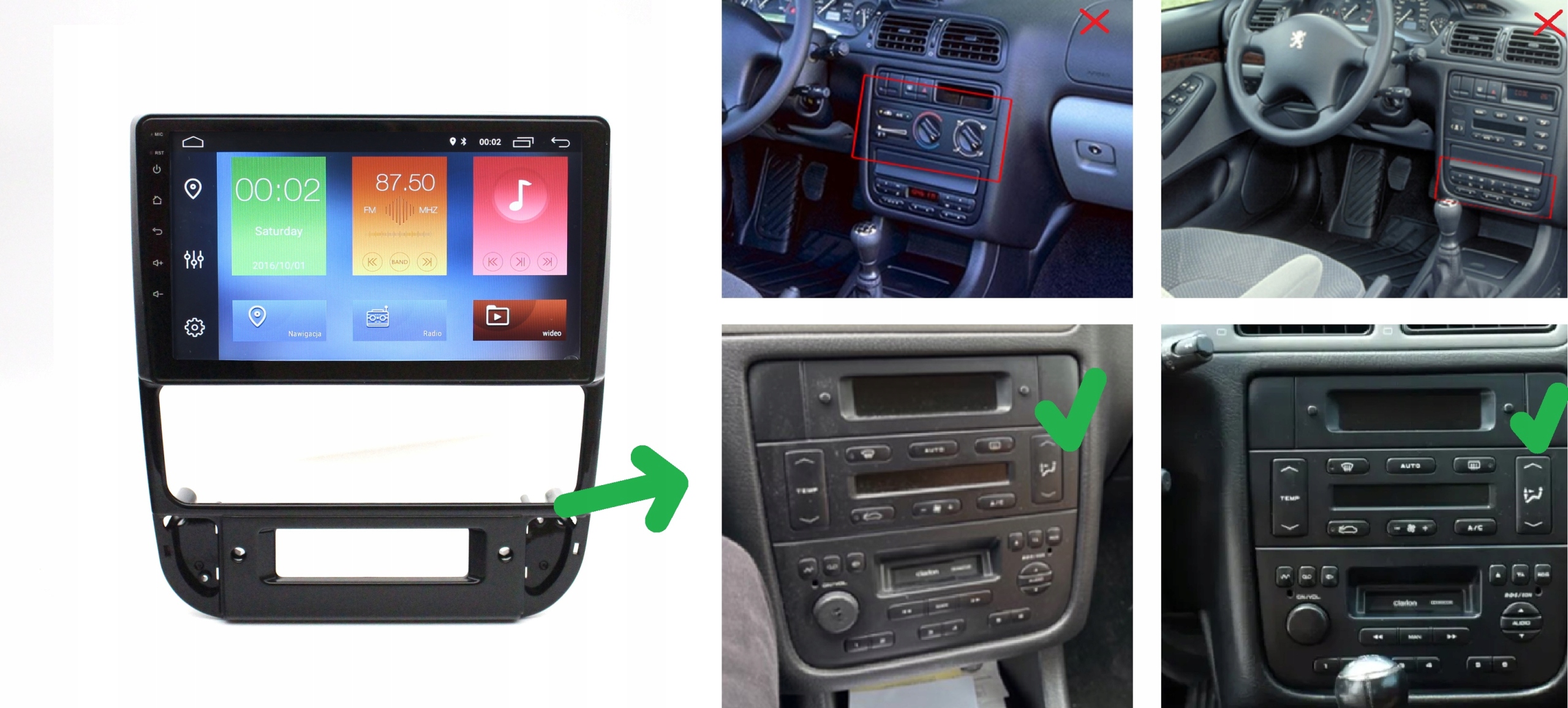 RADIO NAWIGACJA GPS PEUGEOT 406 1995-2004 ANDROID 2/64 GB 5 RADIO NAWIGACJA GPS PEUGEOT 406 1995-2004 ANDROID 2/64 GB