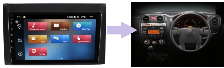 RADIO NAWIGACJA GPS ISUZU D-MAX 2002-2011 ANDROID 8/128 GB