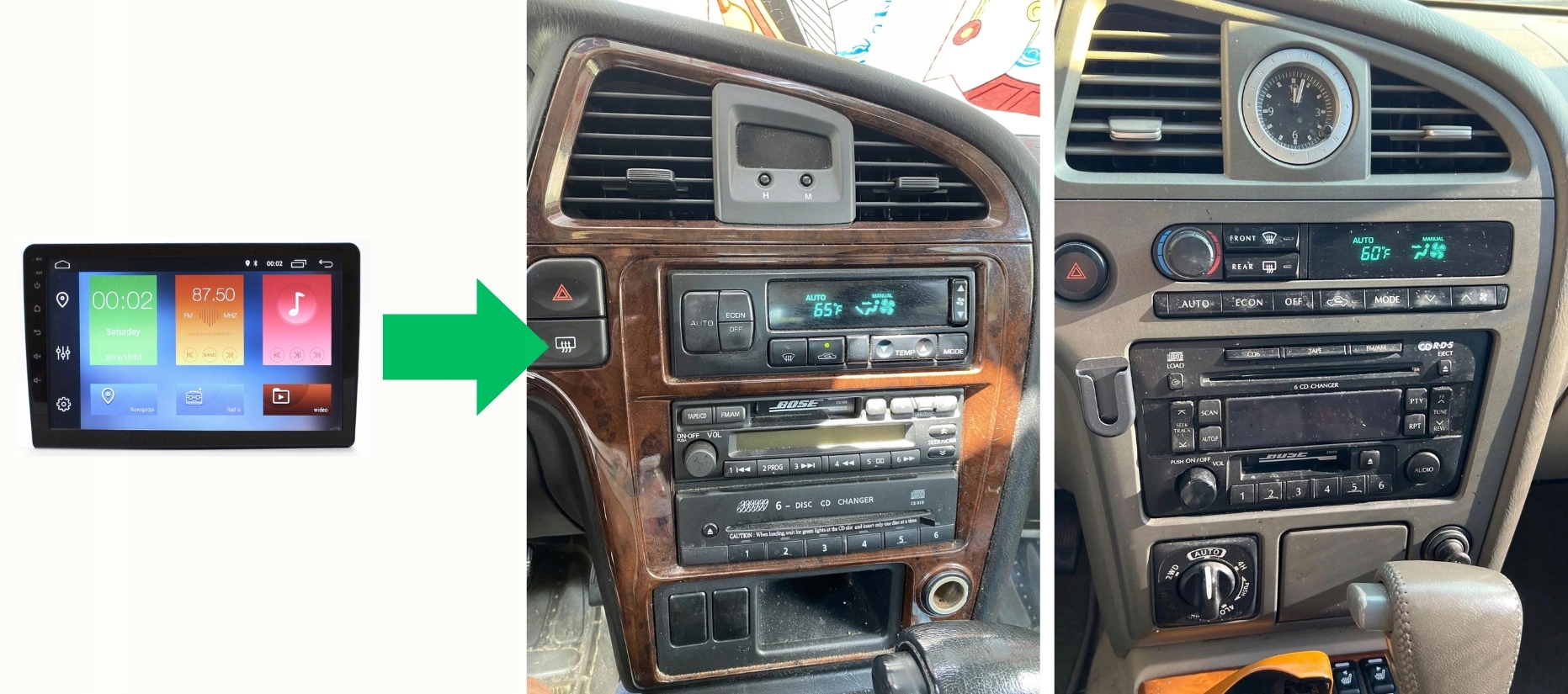 RADIONAWIGACJA NISSAN PATHFINDER 1996-2000 ANDROID 2/64 GB
