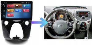 RADIO NAWIGACJA GPS CITROEN C1 II 2014-2021 ANDROID CARPLAY 8/128 GB