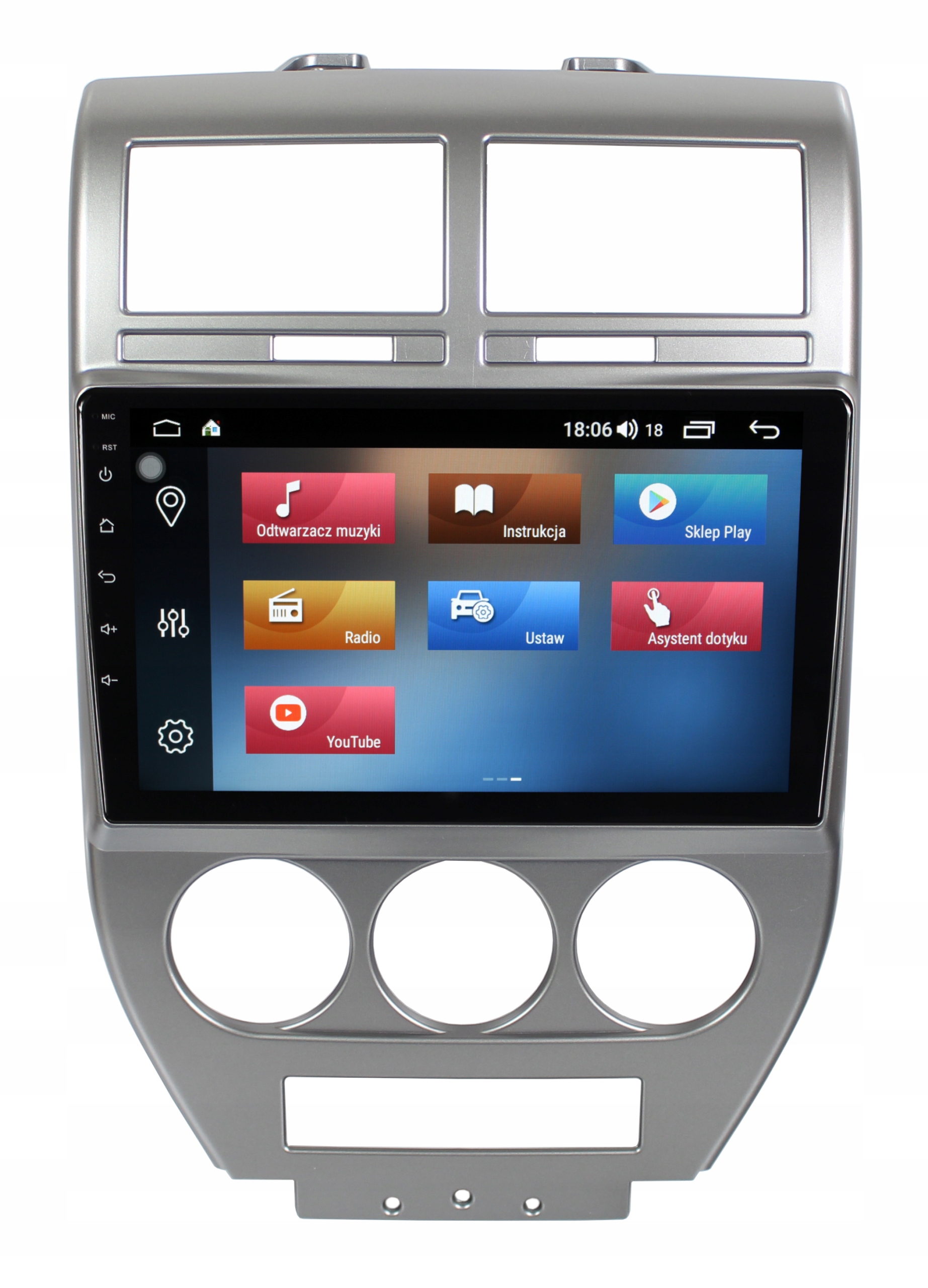 RADIO NAWIGACJA GPS JEEP COMPASS 2006-2010 ANDROID 4/64 GB