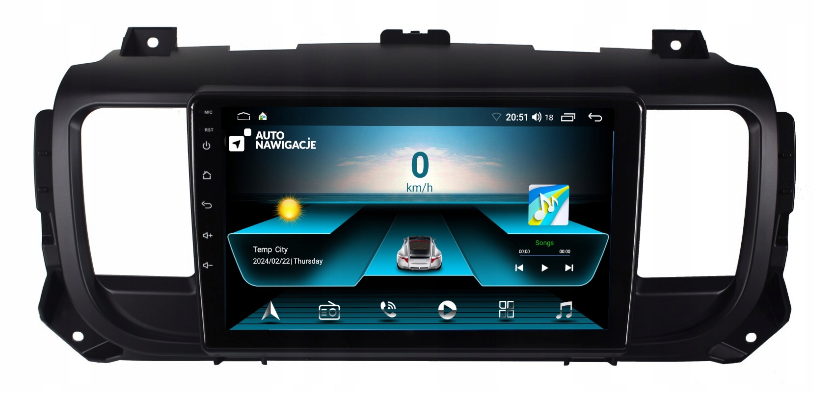 RADIO NAWIGACJA GPS CITROEN SPACETOURER ANDROID 2/64 GB