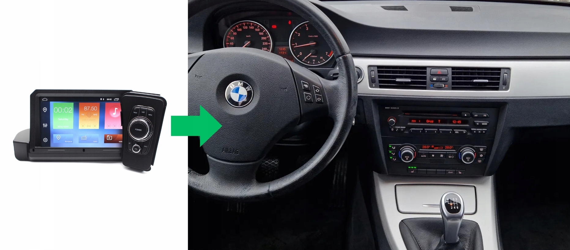 RADIO NAWIGACJA GPS BMW 3 E90 2005-2012 ANDROID 2/64 GB