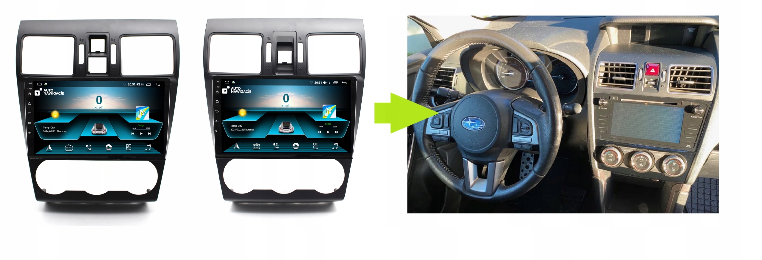 RADIO NAWIGACJA GPS SUBARU FORESTER 2012-2016 ANDROID 8/128 GB