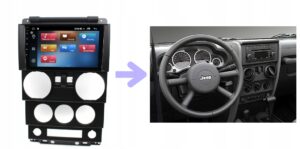 RADIO NAWIGACJA GPS JEEP WRANGLER 2006-2010 ANDROID 2/64 GB