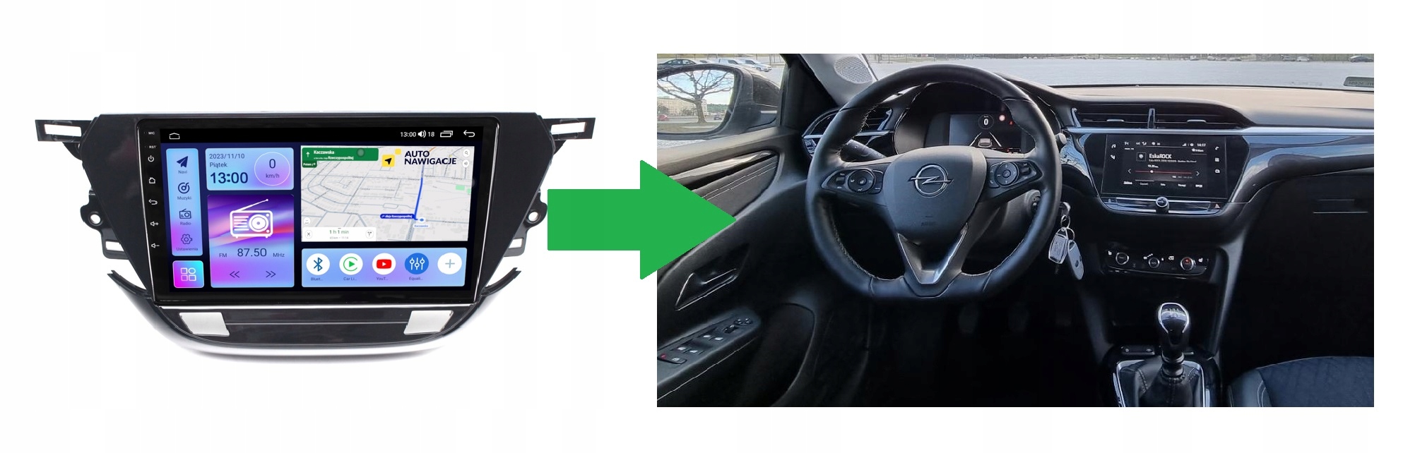 RADIO NAWIGACJA GPS OPEL CORSA F 2019-2023 ANDROID 4/64 GB 5 RADIO NAWIGACJA GPS OPEL CORSA F 2019-2023 ANDROID 4/64 GB