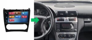 RADIO NAWIGACJA GPS MERCEDES C KLASA W203 2004-2007 ANDROID 4/64 GB
