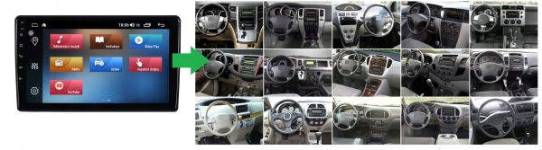 RADIO NAWIGACJA GPS TOYOTA ALPHARD 2002-2007 ANDROID 8/128 GB