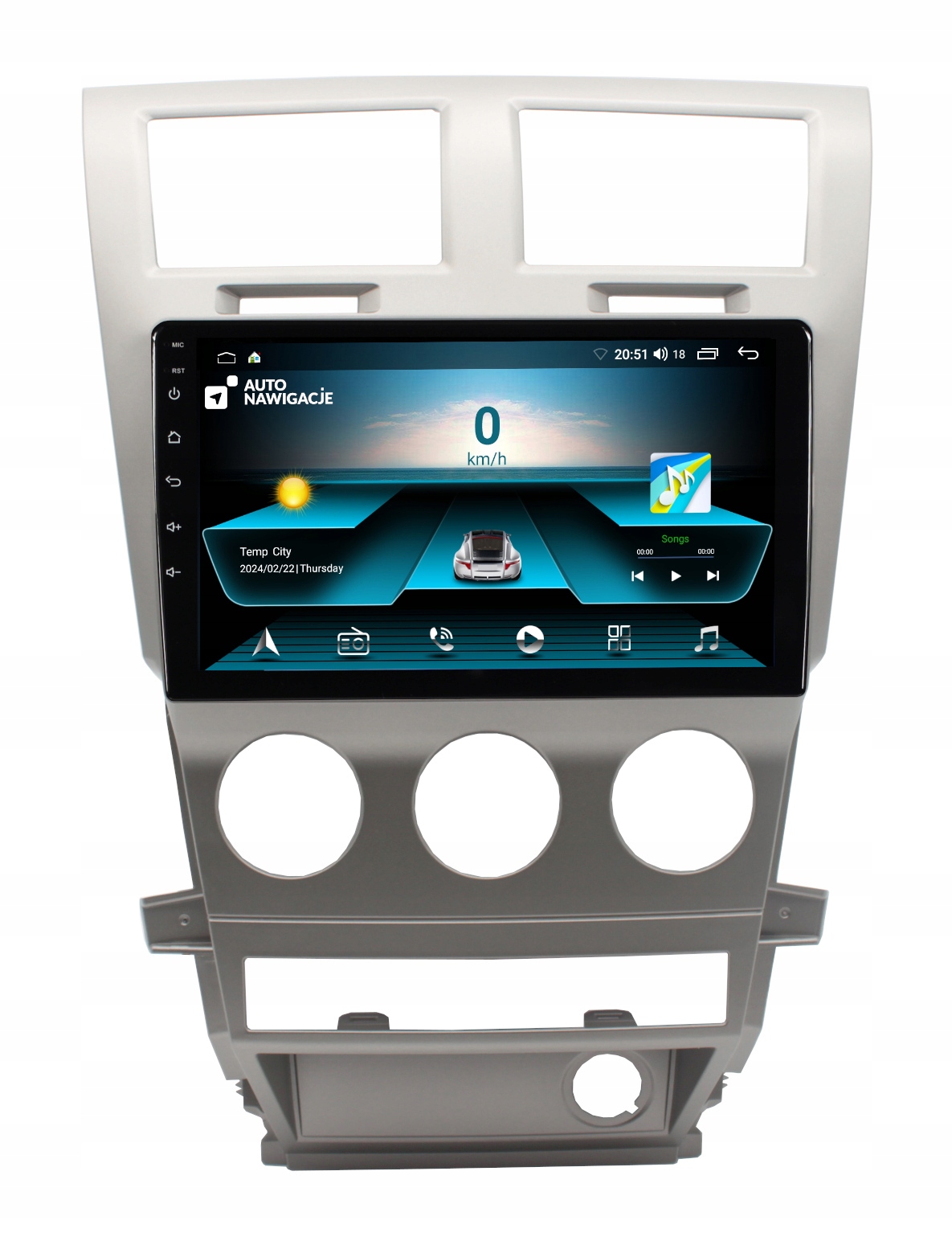 RADIO NAWIGACJA GPS DODGE AVENGER 2007-10 ANDROID 2/64 GB