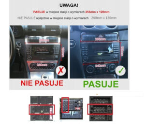 RADIO NAWIGACJA GPS MERCEDES C KLASA 2004-2008 ANDROID 2/32 GB