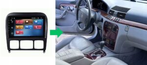 RADIO NAWIGACJA GPS MERCEDES W220 S KLASA 1998-2005 ANDROID 4/64 GB