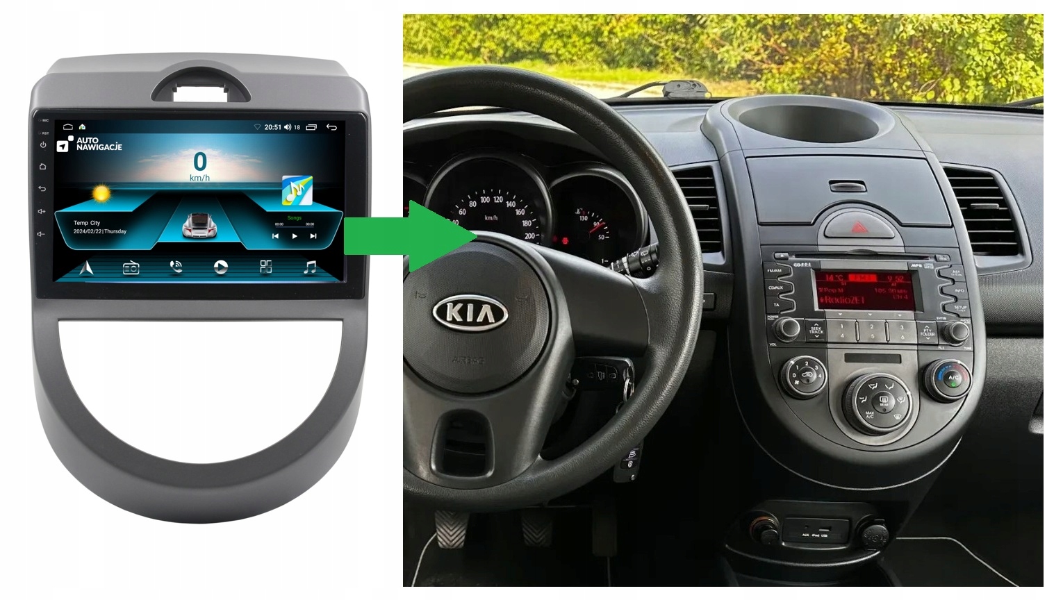 RADIO NAWIGACJA GPS KIA SOUL I 2009-2011 ANDROID 2/64 GB 5 RADIO NAWIGACJA GPS KIA SOUL I 2009-2011 ANDROID 2/64 GB