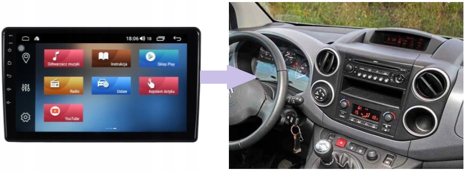 RADIO NAWIGACJA GPS CITROEN BERLINGO II 2008-2018 ANDROID 8/128 GB 5 RADIO NAWIGACJA GPS CITROEN BERLINGO II 2008-2018 ANDROID 8/128 GB