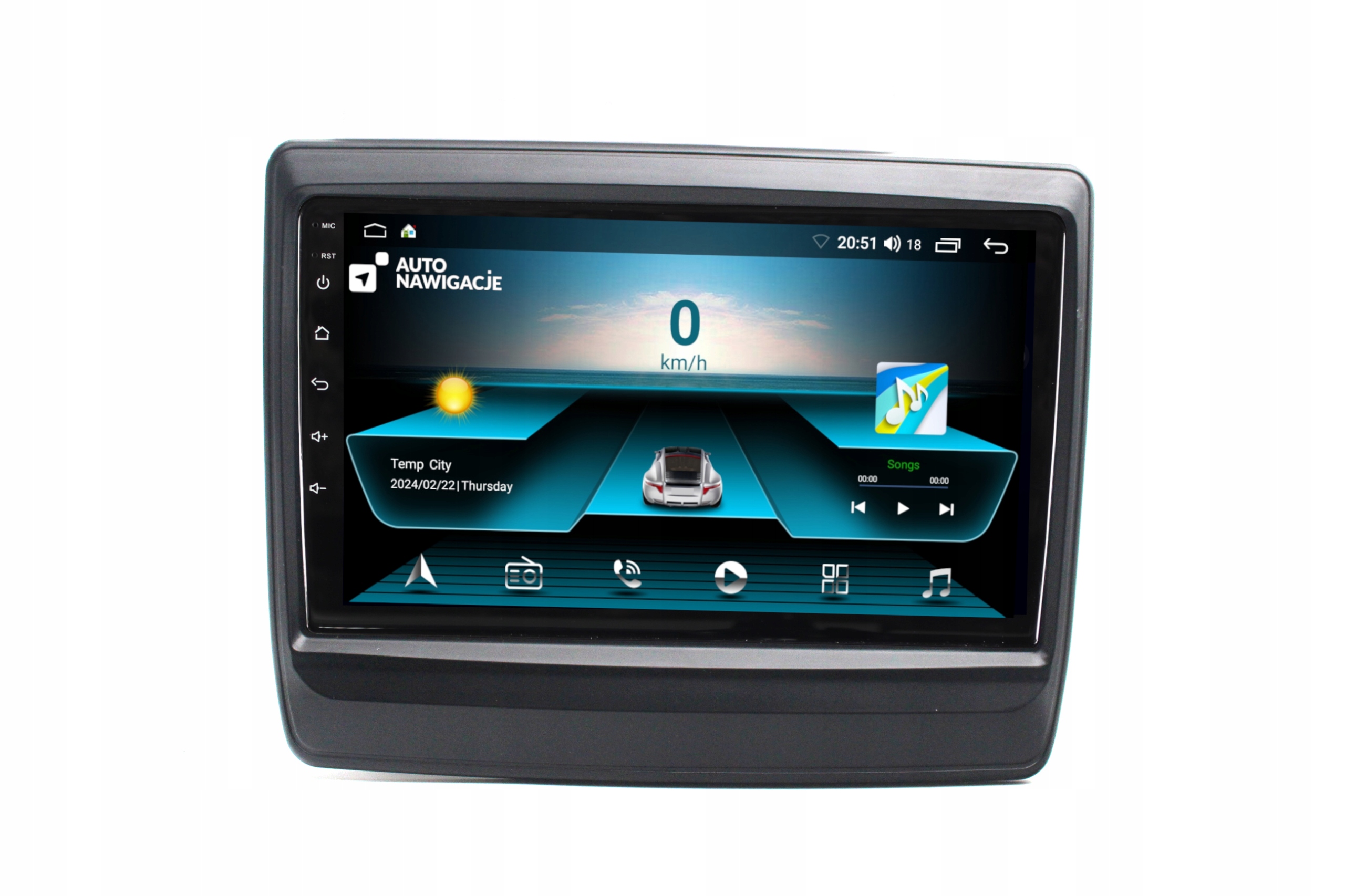 RADIO NAWIGACJA GPS ISUZU D-MAX 2020+ ANDROID 2/64 GB