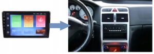 RADIO NAWIGACJA GPS PEUGEOT 307 2001-2008 ANDROID 4/64 GB